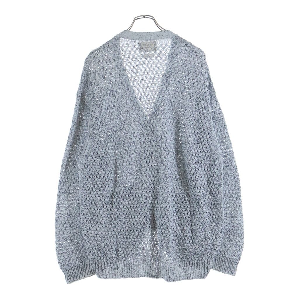 YOKE (ヨーク) 23SS MESH CARDIGAN メッシュ カーディガン ブルー