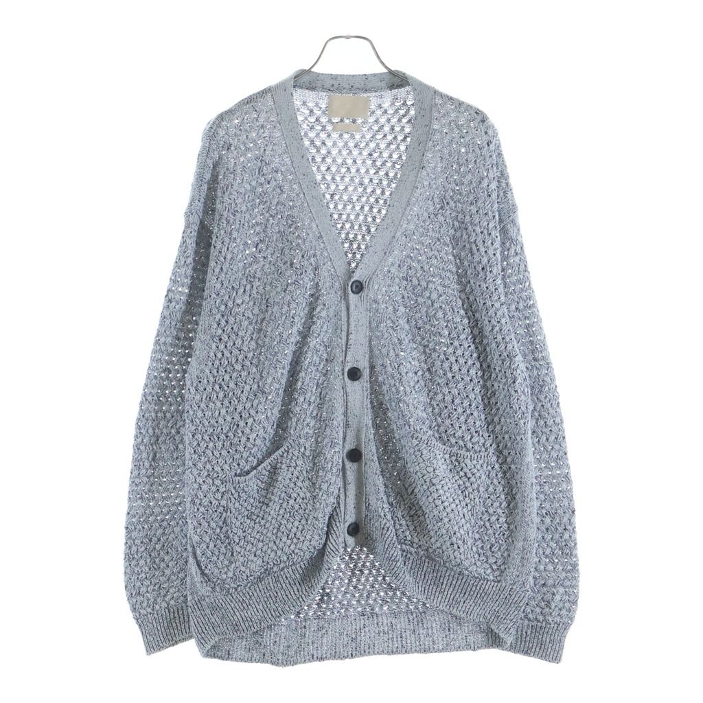 YOKE (ヨーク) 23SS MESH CARDIGAN メッシュ カーディガン ブルー