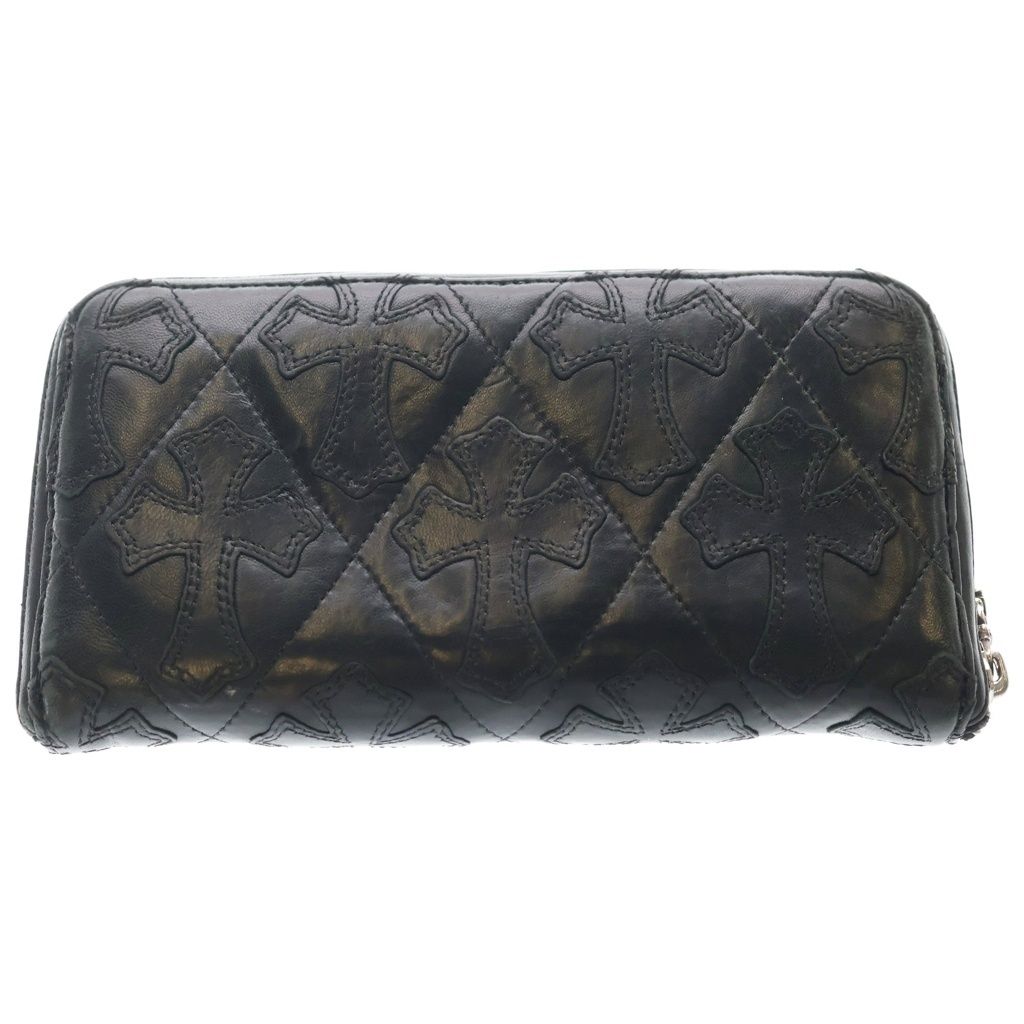 CHROME HEARTS (クロムハーツ) REC F ZIP QUILTED WALLET セメタリー