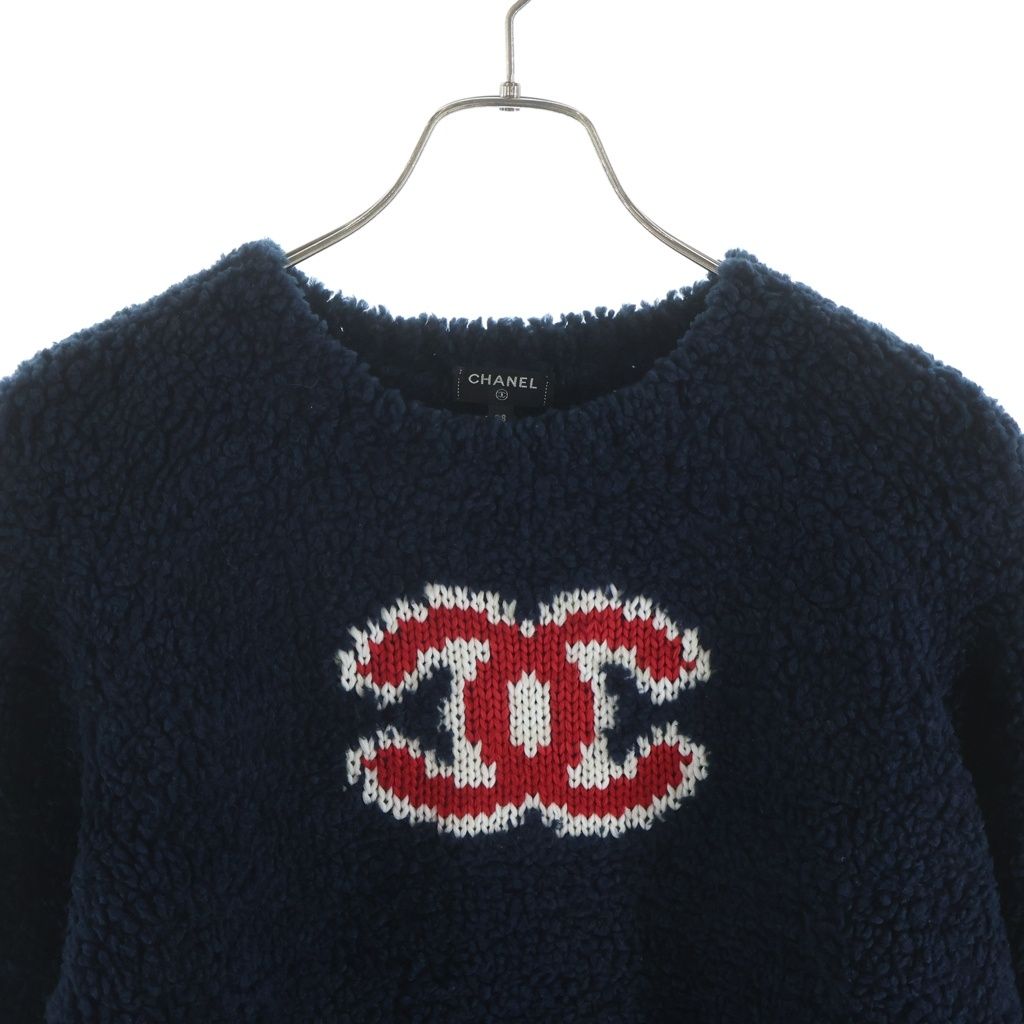 CHANEL (シャネル) ココマーク ウール アクリル 長袖ニット セーター