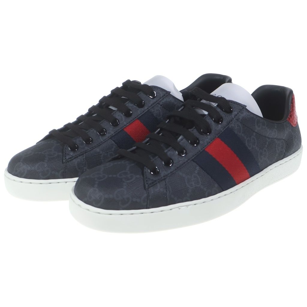 GUCCI (グッチ) エース GGスプリーム ローカットスニーカー PVC レザー