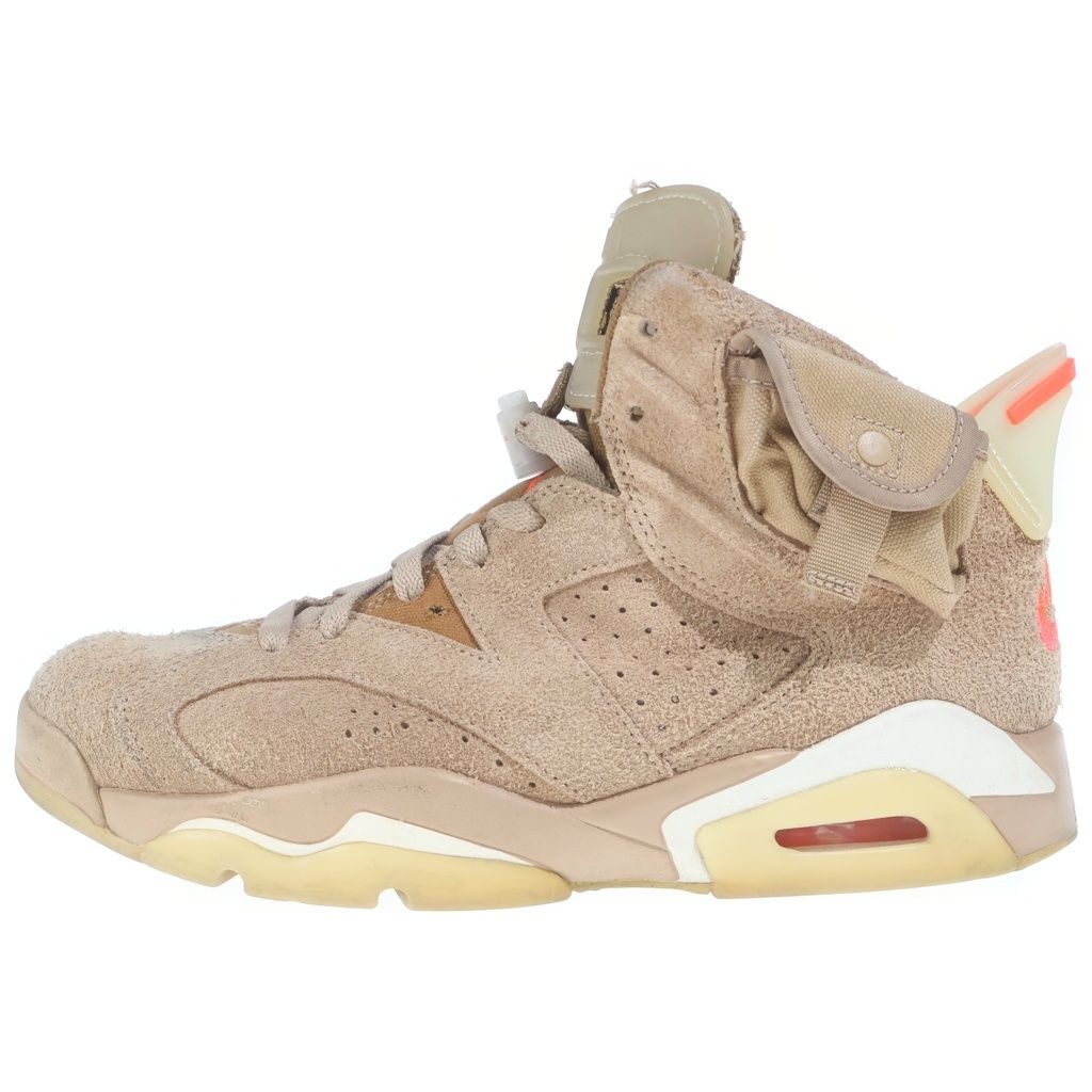 NIKE (ナイキ) ×TRAVIS SCOTT AIR JORDAN6 RETRO SP トラヴィススコット エアジョーダン6 ハイカットスニーカーブラウン US9/27cm DH0690-200