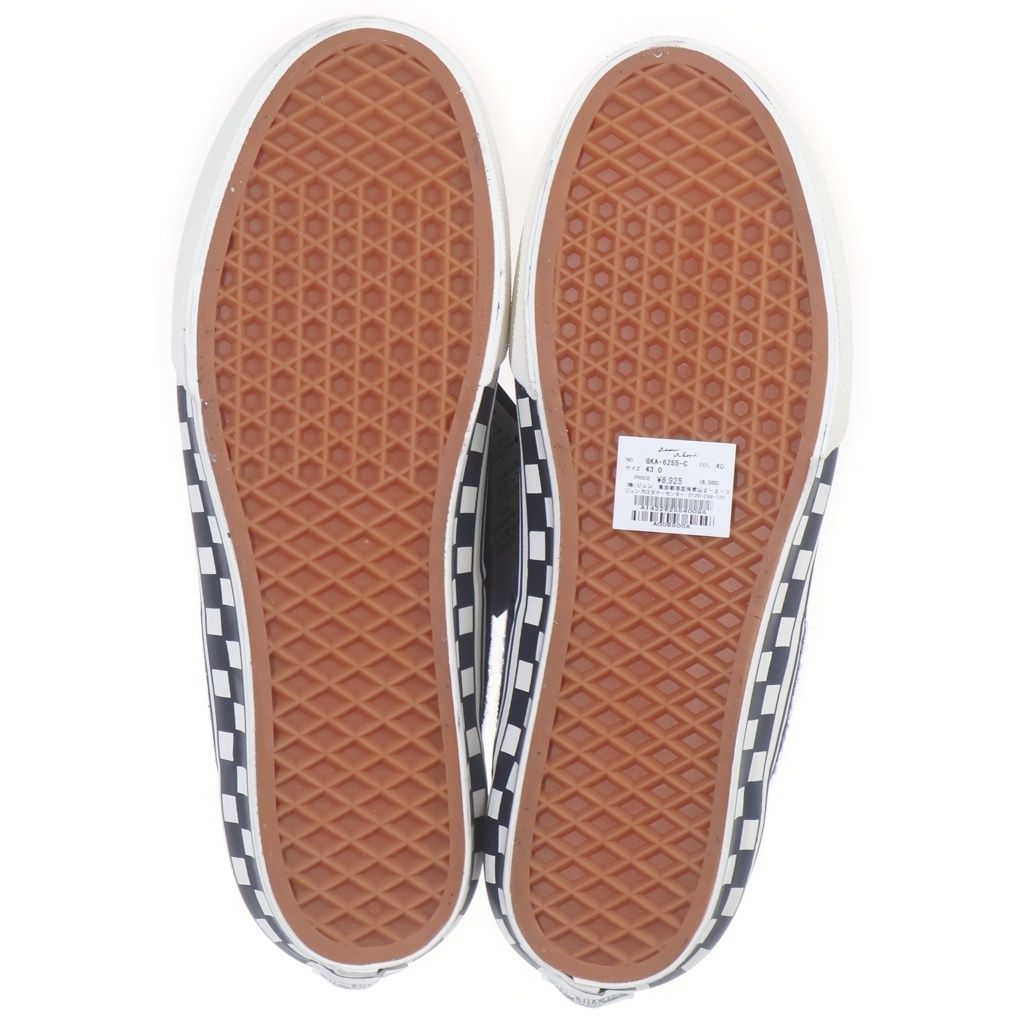 VANS ヴァンズ × Adam et Rope Era アダムエロぺ 別注 エラ サイドテープ チェッカーボード ローカットスニーカー ネイビー/ブラック US10/28cm 503265-0002 VANS (ヴァンズ) × Adam et Rope Era アダムエロぺ 別注 エラ サイド