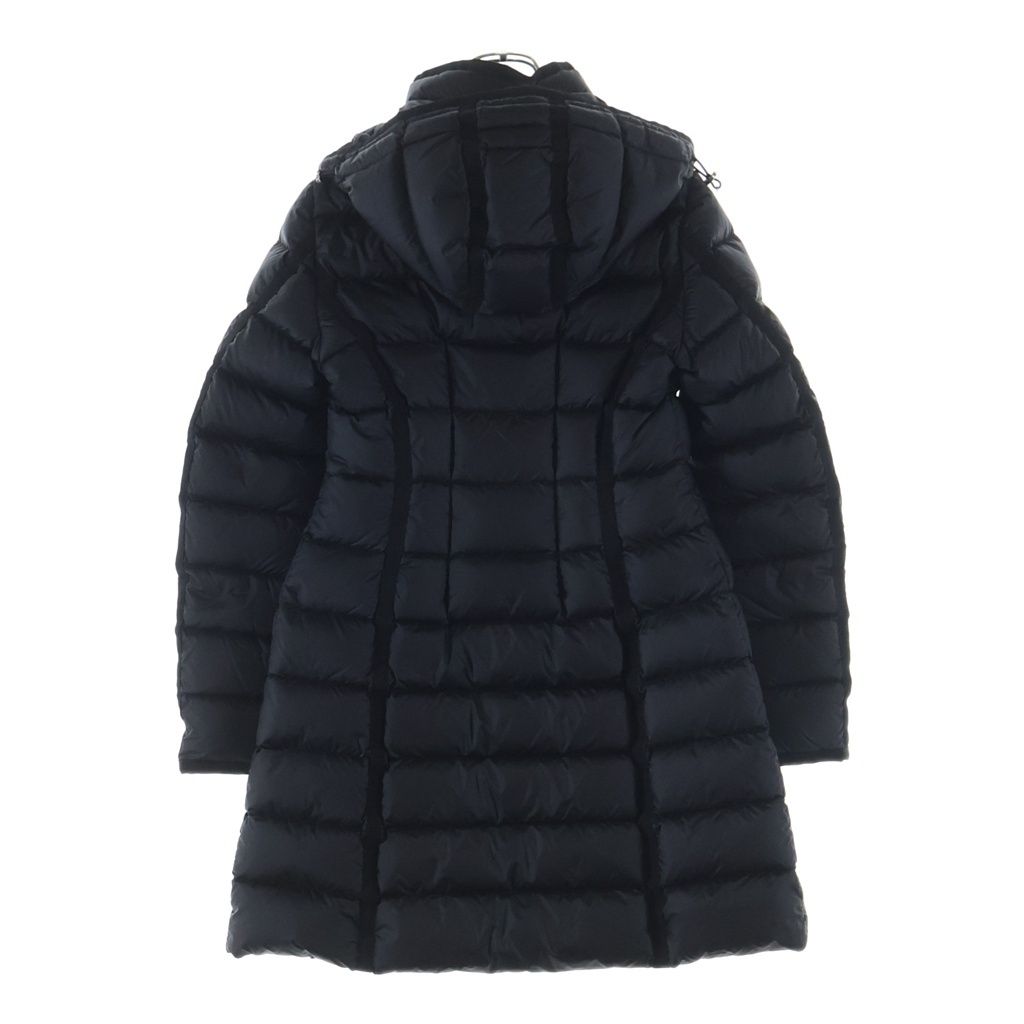 モンクレール HERMINE ロゴワッペン付き ベージュ ダウンロングコート MONCLER (モンクレール) 22AW HERMINE エルミン ワッペンロゴ