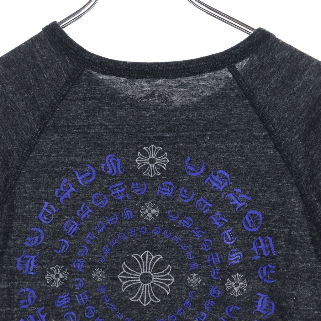 クロムハーツ 袖CHプラス バックロゴプリント ヘンリーネック ラグラン ロンT CHROME HEARTS (クロムハーツ) CHプラス バックサークルロゴプリント