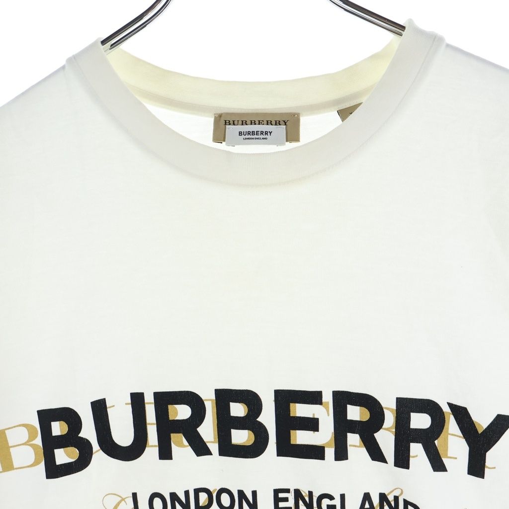 BURBERRY (バーバリー) フロントロゴプリント クルーネック 半袖T