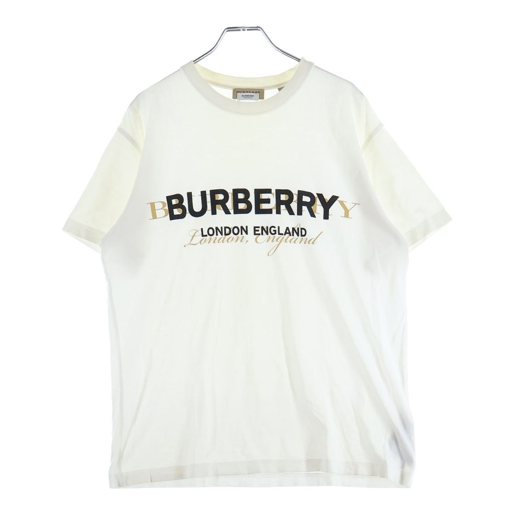 BURBERRY (バーバリー) フロントロゴプリント クルーネック 半袖T