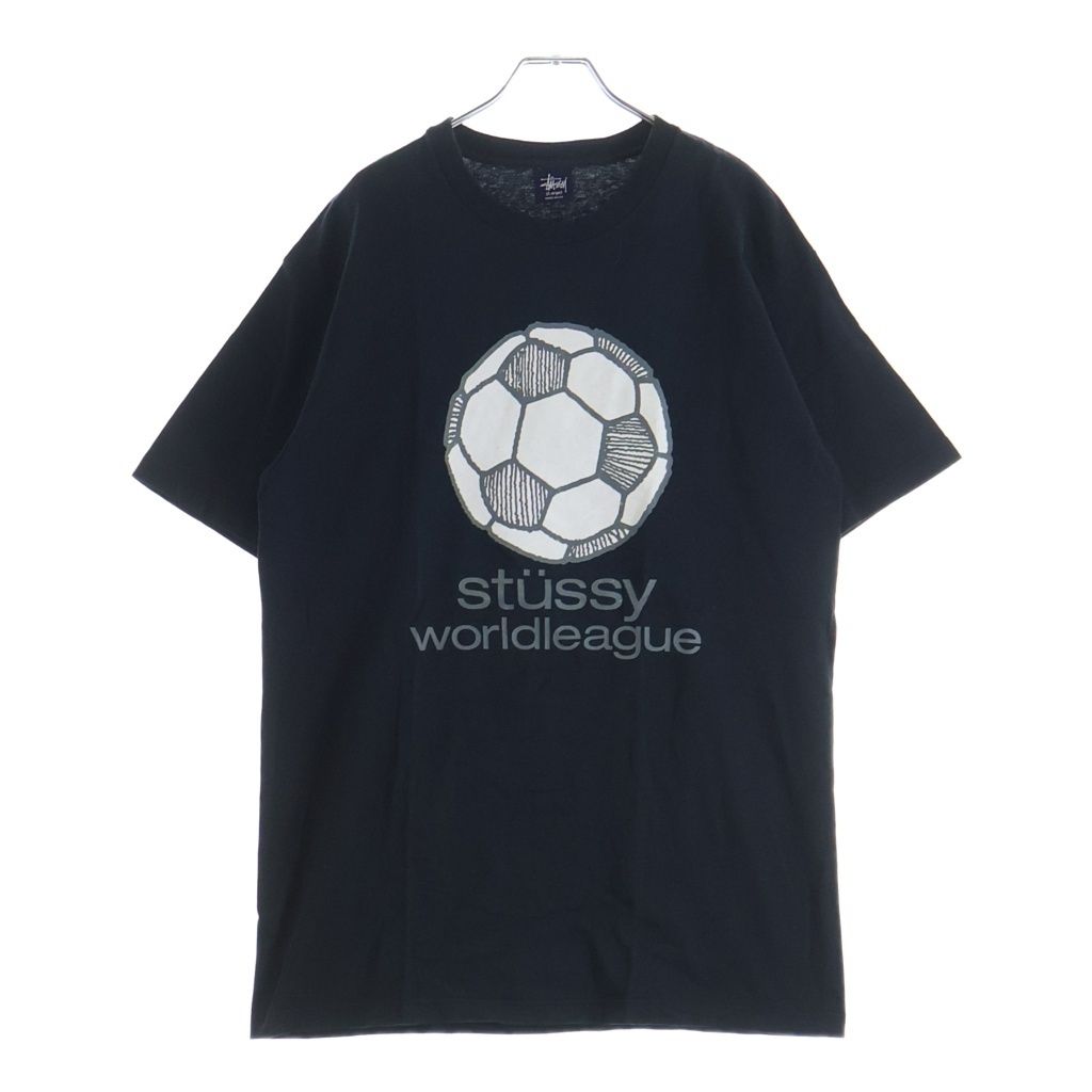 STUSSY (ステューシー) 90SS WORLD LEAGUE ロゴプリント Tシャツ