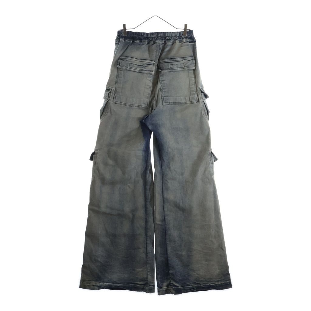 Rick Owens リックオウエンス 24AW Double Cargo Jumbo Belas ダブルジャンボカーゴベラ デニムパンツ インディゴ DU02D2398-SKY Rick Owens (リックオウエンス) 24AW Double Cargo Jumbo Belas ダブル