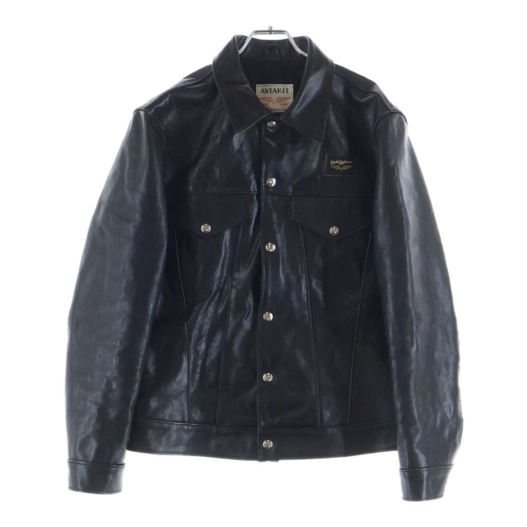 Lewis Leathers (ルイスレザー) WESTERN JACKET ウエスタンジャケット ベジタブル カウハイド レザージャケット ブラック