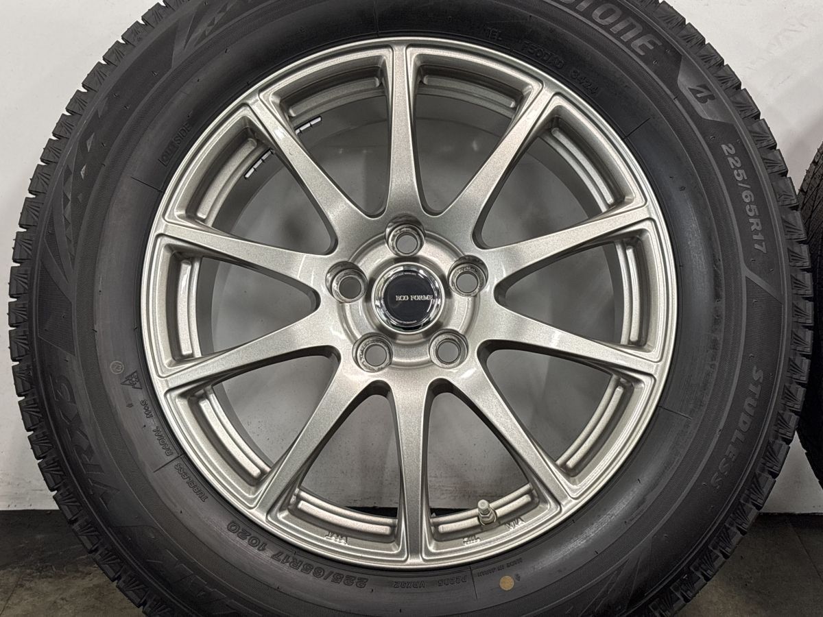 美品 バリ溝】エコフォルム 17in 7.5J +40 PCD114.3 ブリヂストン
