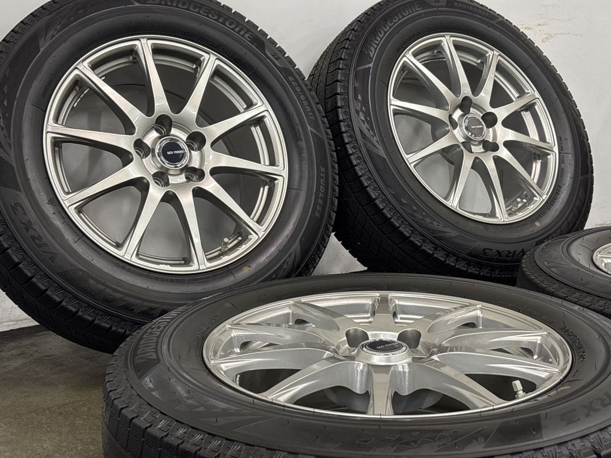 美品 バリ溝】エコフォルム 17in 7.5J +40 PCD114.3 ブリヂストン