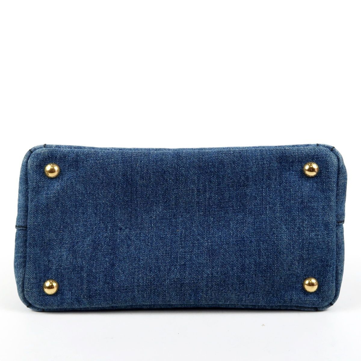 美品】PRADA プラダ カナパ デニム 2WAYショルダー ハンドバッグ