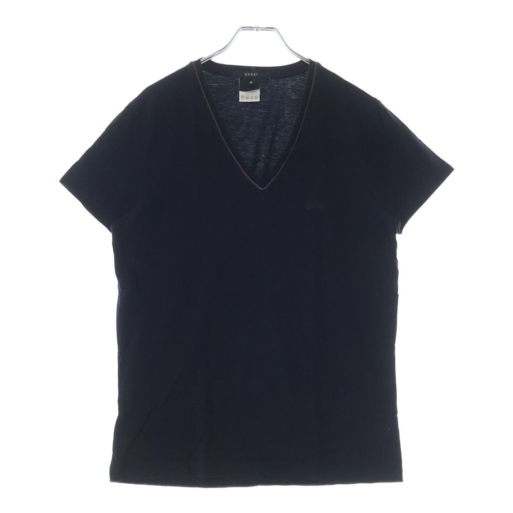 GUCCI (グッチ) シェリーライン Vネック半袖Tシャツ ダークネイビー #M