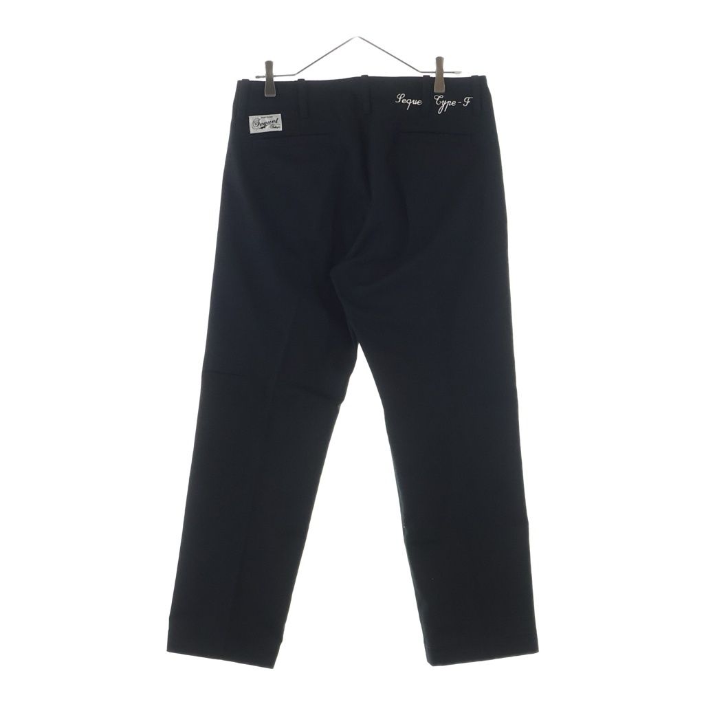 SEQUEL シークエル CHINO PANTS TYPE-F ジップフライ チノ ワークパンツ ブラック SEQUEL (シークエル) 25AW CHINO PANTS TYPE-F ジップフライ チノ