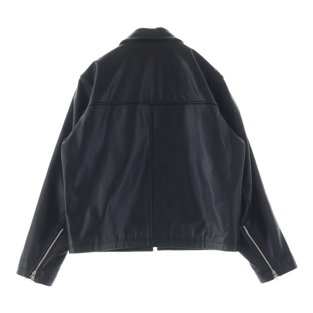 STUSSY (ステューシー) LEATHER BING JACKET カウレザー ロゴエン