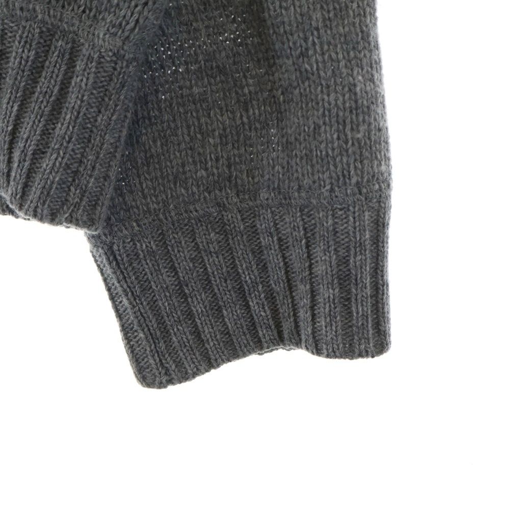 PRADA (プラダ) 20AW カシミヤ混ロゴクルーネックニット グレー UMB223