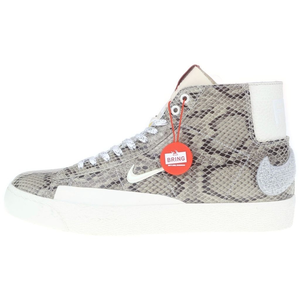 NIKE SB (ナイキエスビー) ×SOULLAND BLAZER MID QS SNAKESKIN CN4540-001 ソウルランド ブレーザー スネークスキン ミッドカットスニーカー US9.5/27.5cm ベージュ