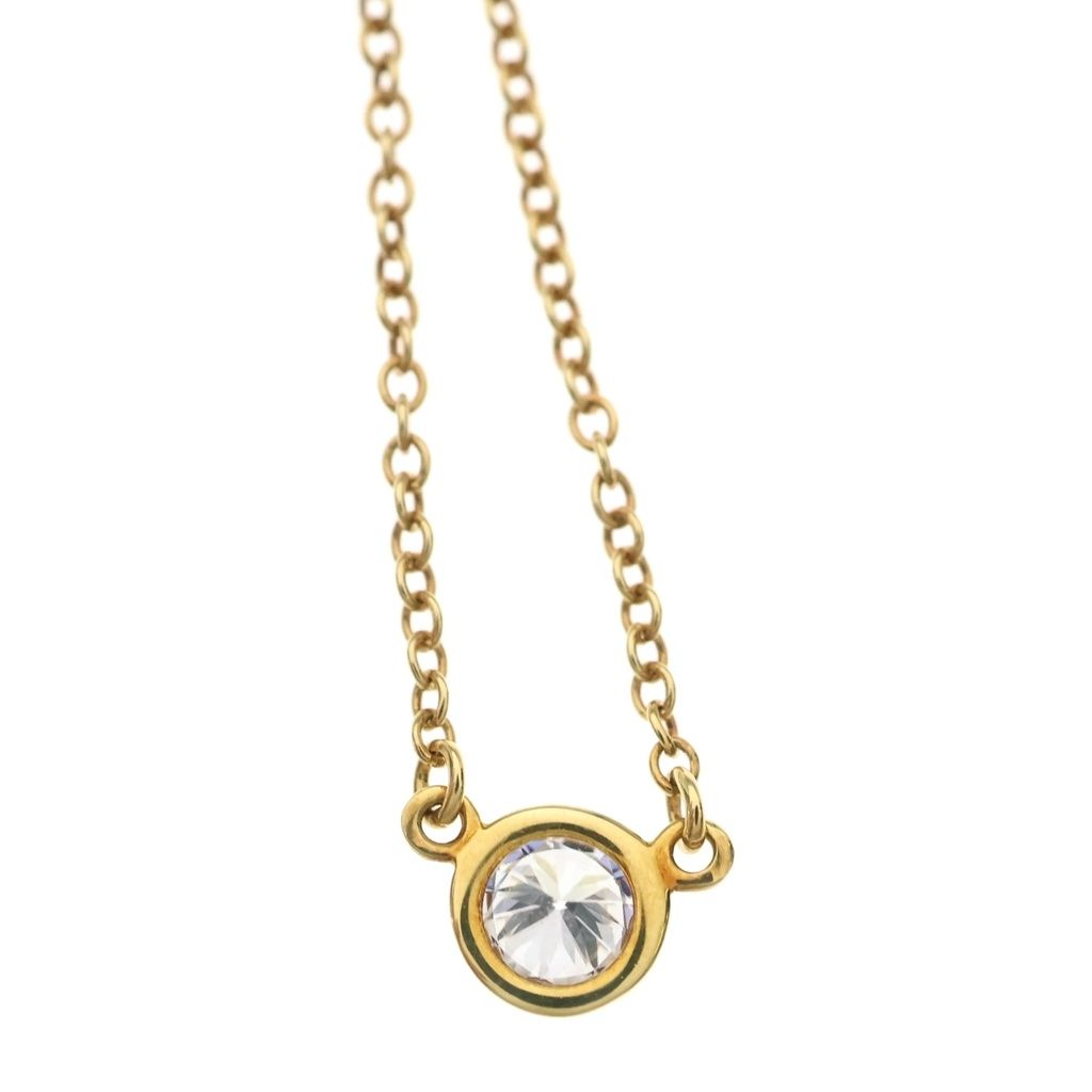 TIFFANY & Co. (ティファニー) バイザヤード 1Pダイヤ ネックレス