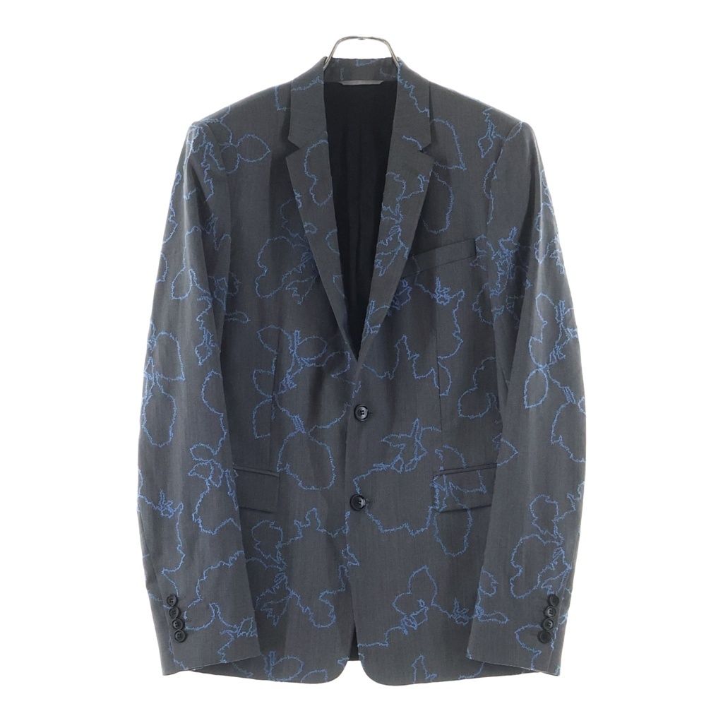 Dior 16ssネイビー 花刺繍 テーラードジャケット Dior HOMME (ディオールオム) 16AW 花刺繍 テーラード ジャケット
