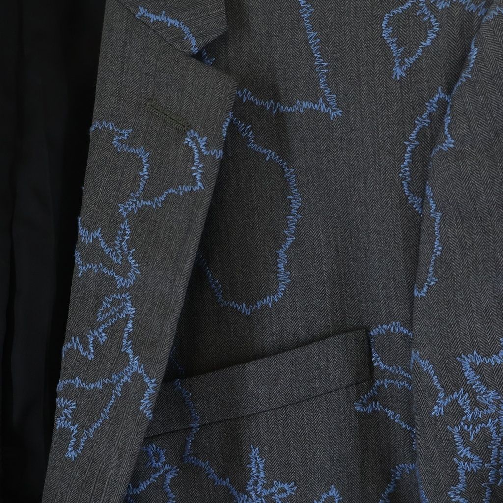 Dior HOMME (ディオールオム) 16AW 花刺繍 テーラード ジャケット