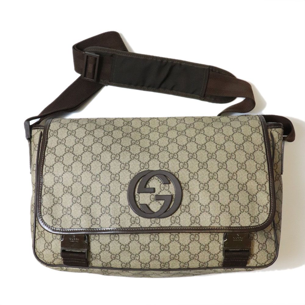 GUCCI グッチ 22366 ショルダーバッグ インターロッキングG GGスプリーム ベージュ レディース メンズ