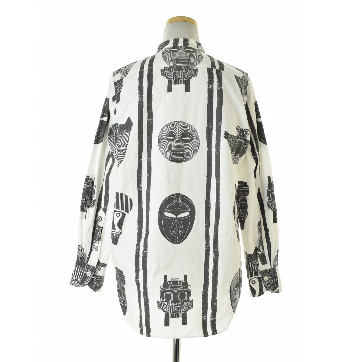 TEN × Ron Herman ロンハーマン アフリカンマスク プリントシャツ RonHerman×TEN】22SS 3510700182 African Mask Shirt アフリカンマスク