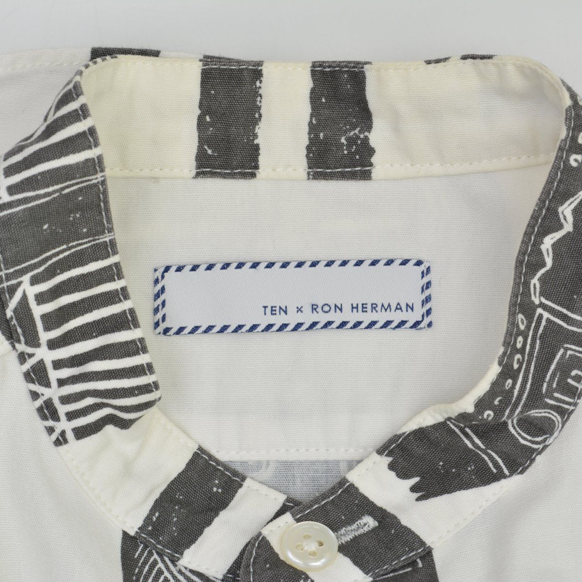 RonHerman×TEN】22SS 3510700182 African Mask Shirt アフリカンマスク