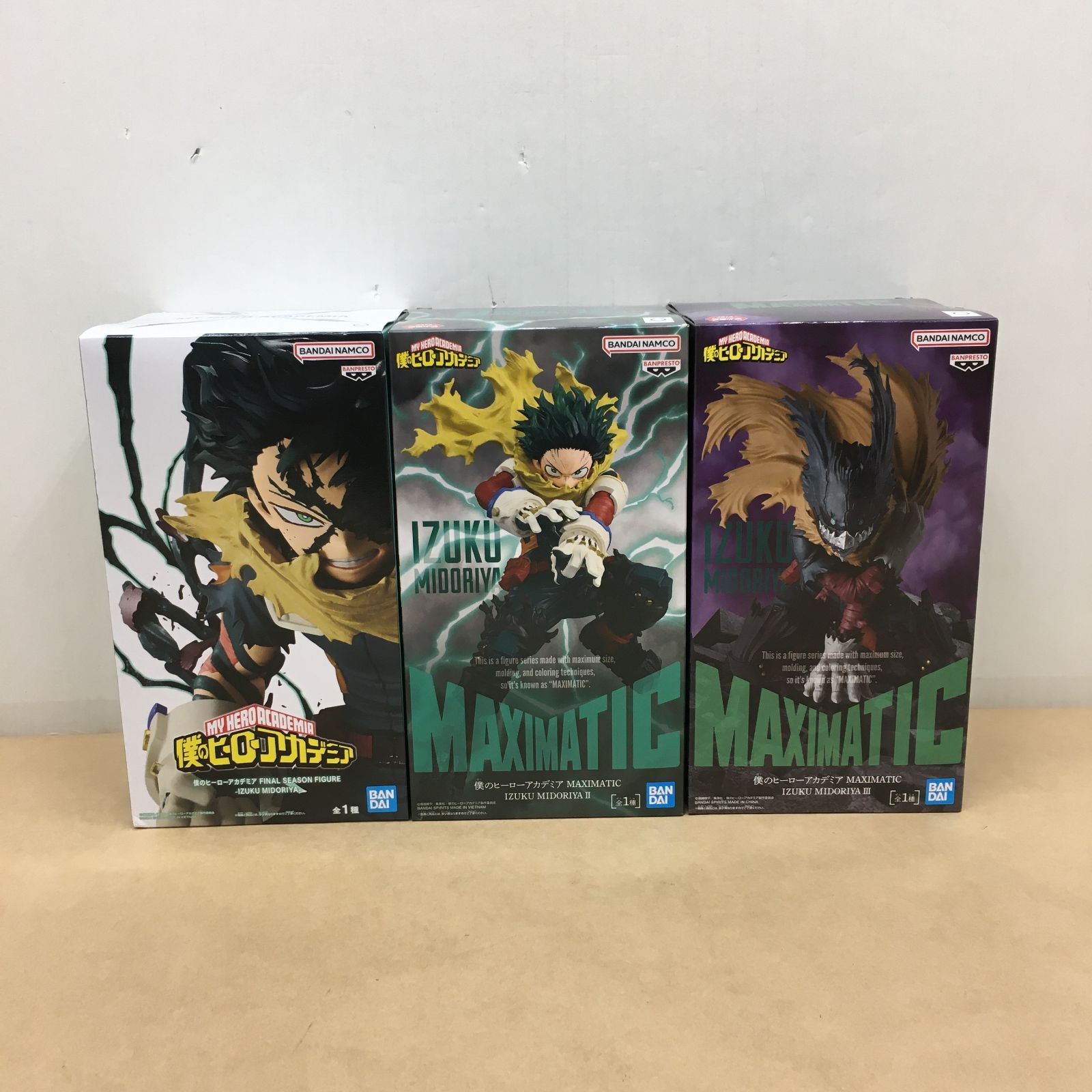 未開封 ヒロアカ 緑谷出久 フィギュア 3種セット FINAL SEASON FIGURE