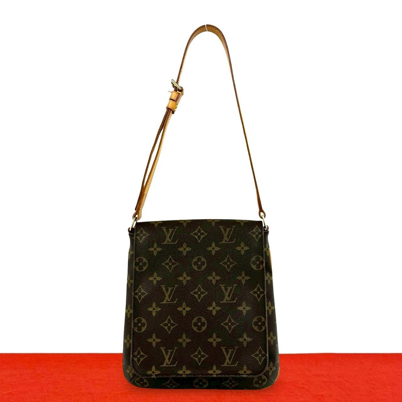 極 美品 LOUIS VUITTON ルイヴィトン ミュゼットサルサ モノグラム