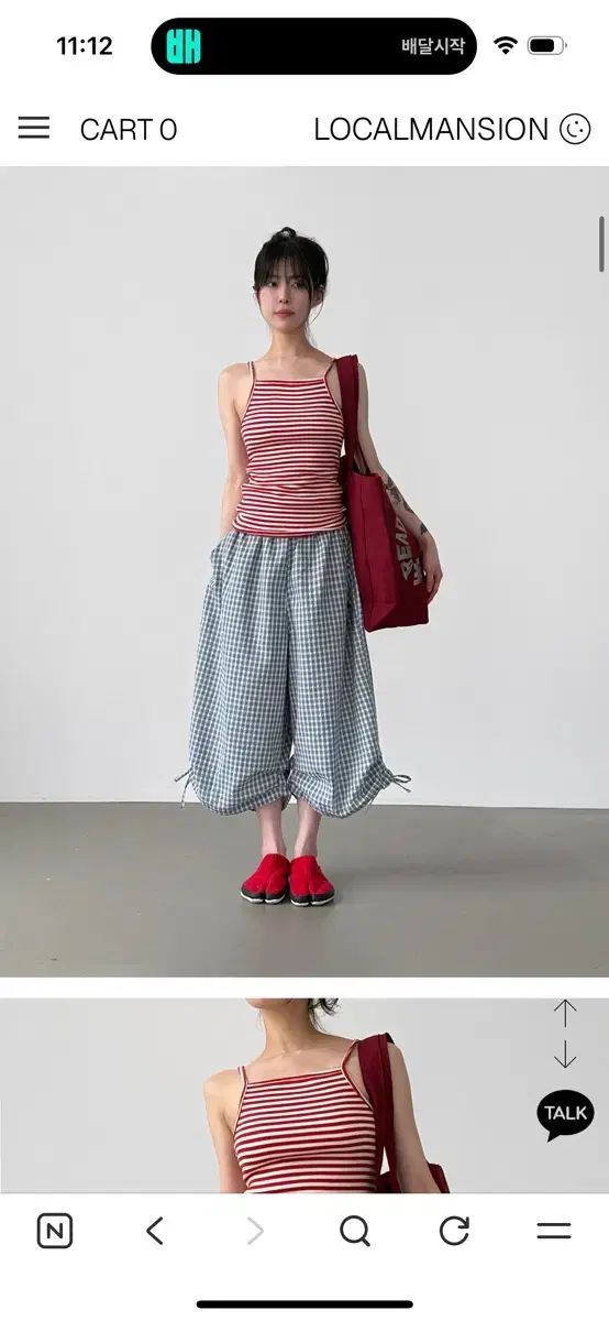 LOCALMANSION ローカルメンション CHECK シアサッカー バミューダ イージーパンツ (unise