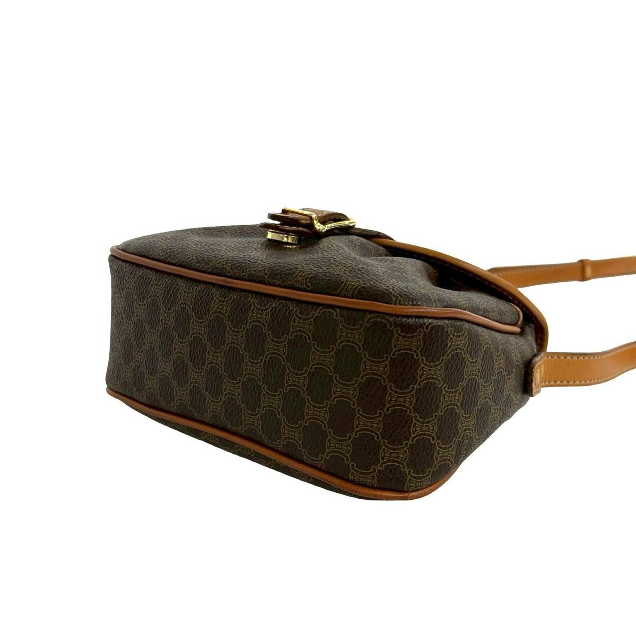 極 美品 CELINE セリーヌ ヴィンテージ マカダム ブラゾン ロゴ 柄