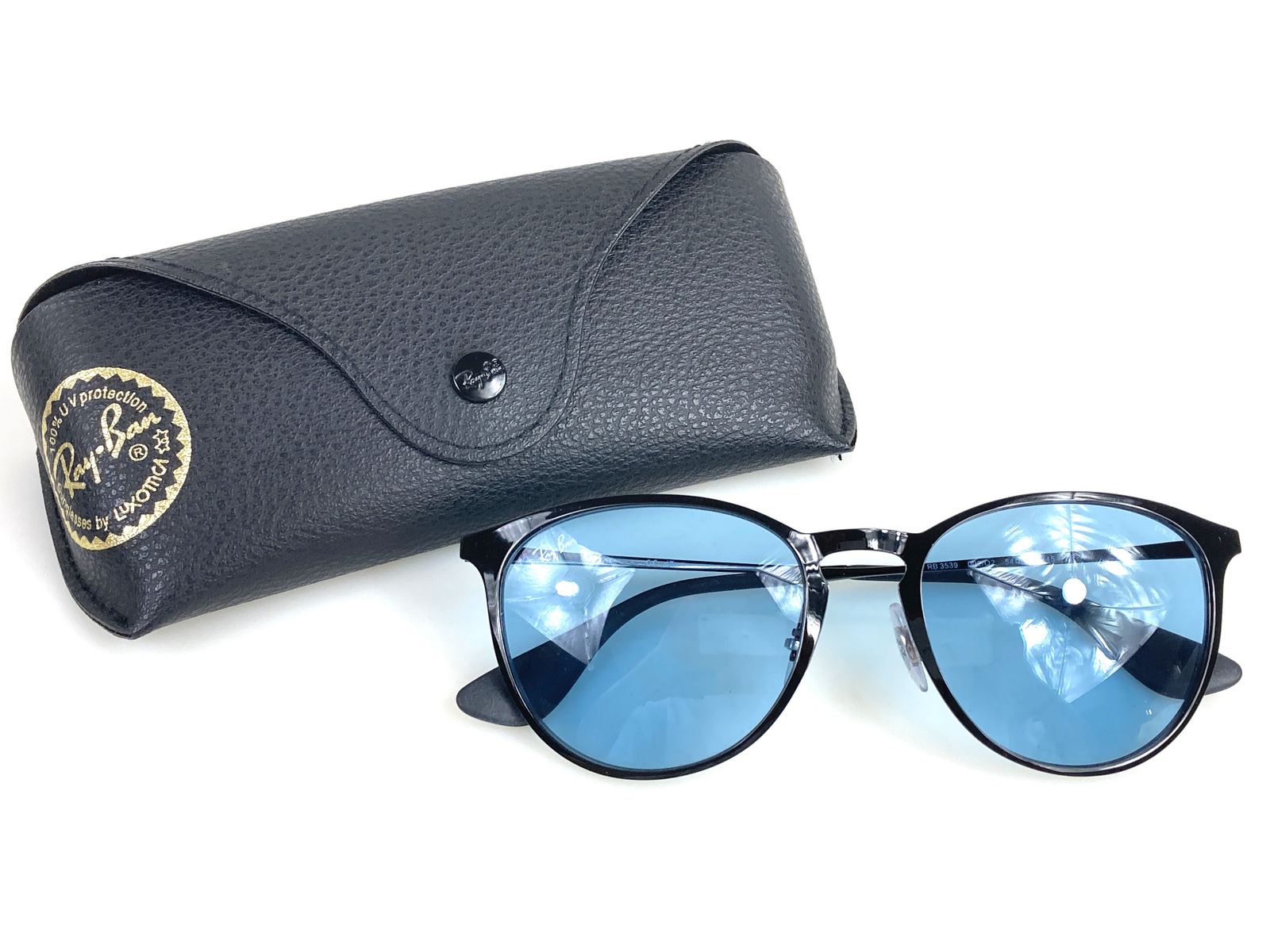 レイバン　Ray-Ban　ERIKA METAL EVOLVE　エリカメタル　エヴォーヴ　調光レンズ　サングラス　RB3539 002/Q2 　ブラック×ブルーグラデーション　送料無料
