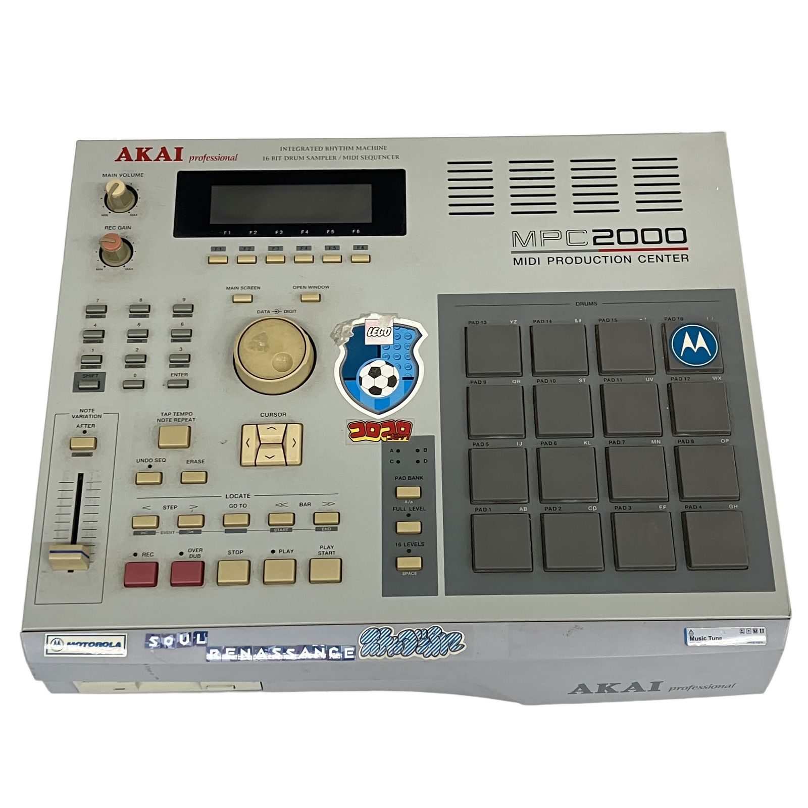 AKAI MPC2000 MIDI PRODUCTION サンプリングシーケンサーワークステーション 16パッドドラムマシン グレー(Grey) ジャンク S11450042 34,320円