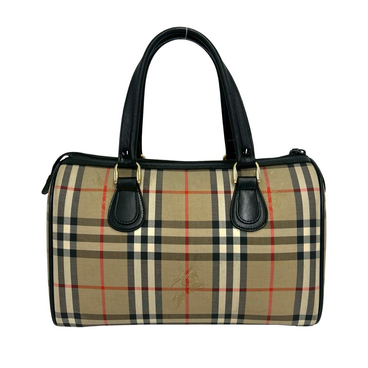 極 美品 Burberrys バーバリーズ ロゴ ノバチェック シャドーホース