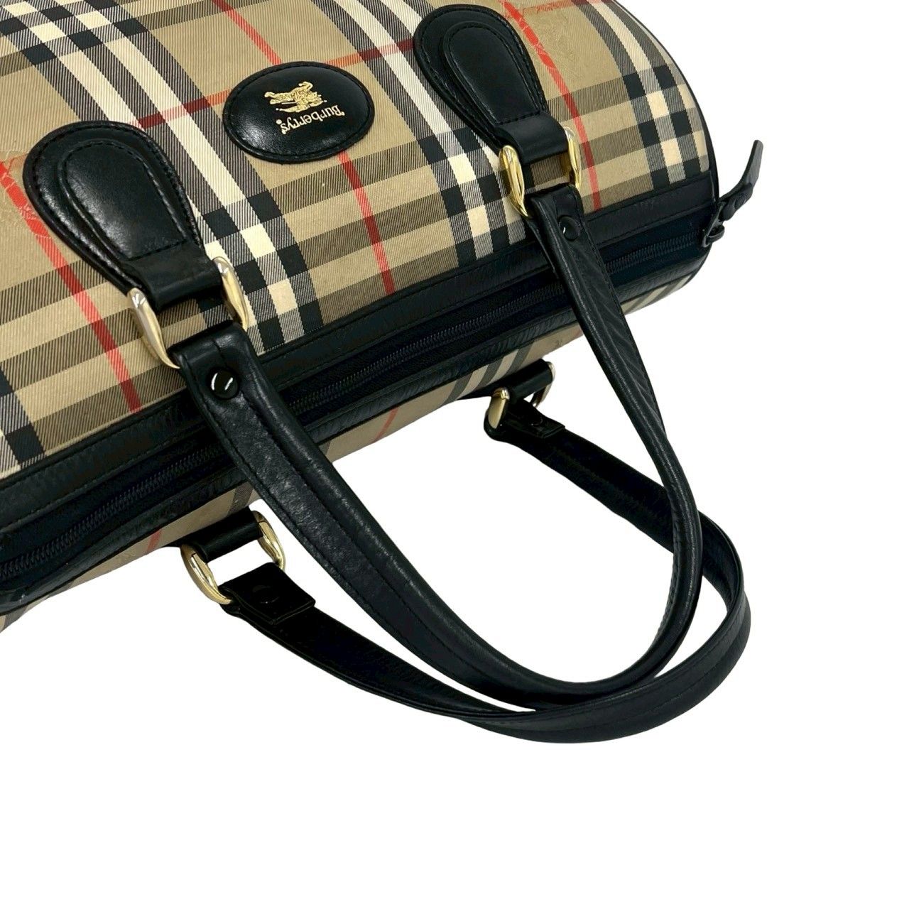極 美品 Burberrys バーバリーズ ロゴ ノバチェック シャドーホース