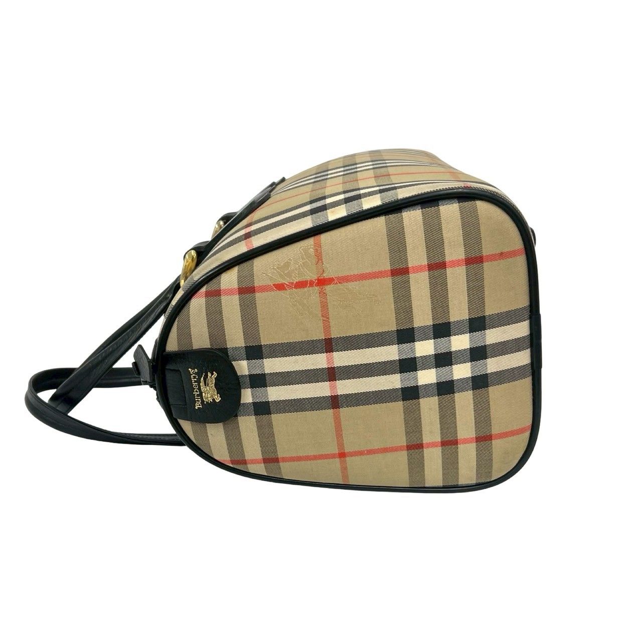 極 美品 Burberrys バーバリーズ ロゴ ノバチェック シャドーホース