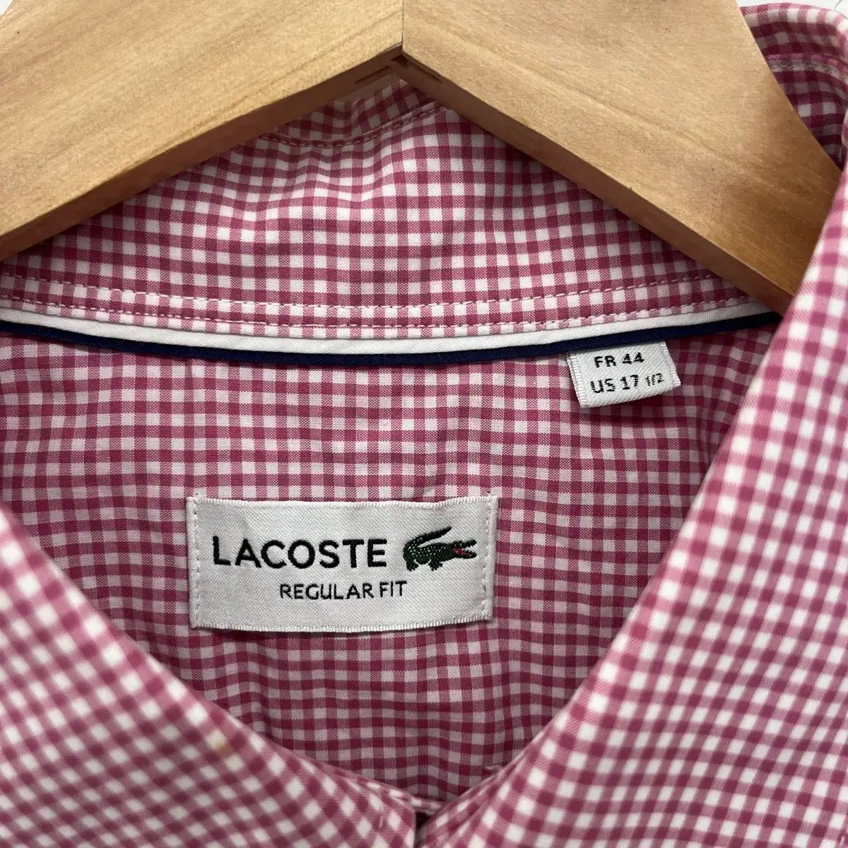 メンズ LACOSTE ラコステ ヴィンテージ CHECK チェック 半袖 Tシャツ 
