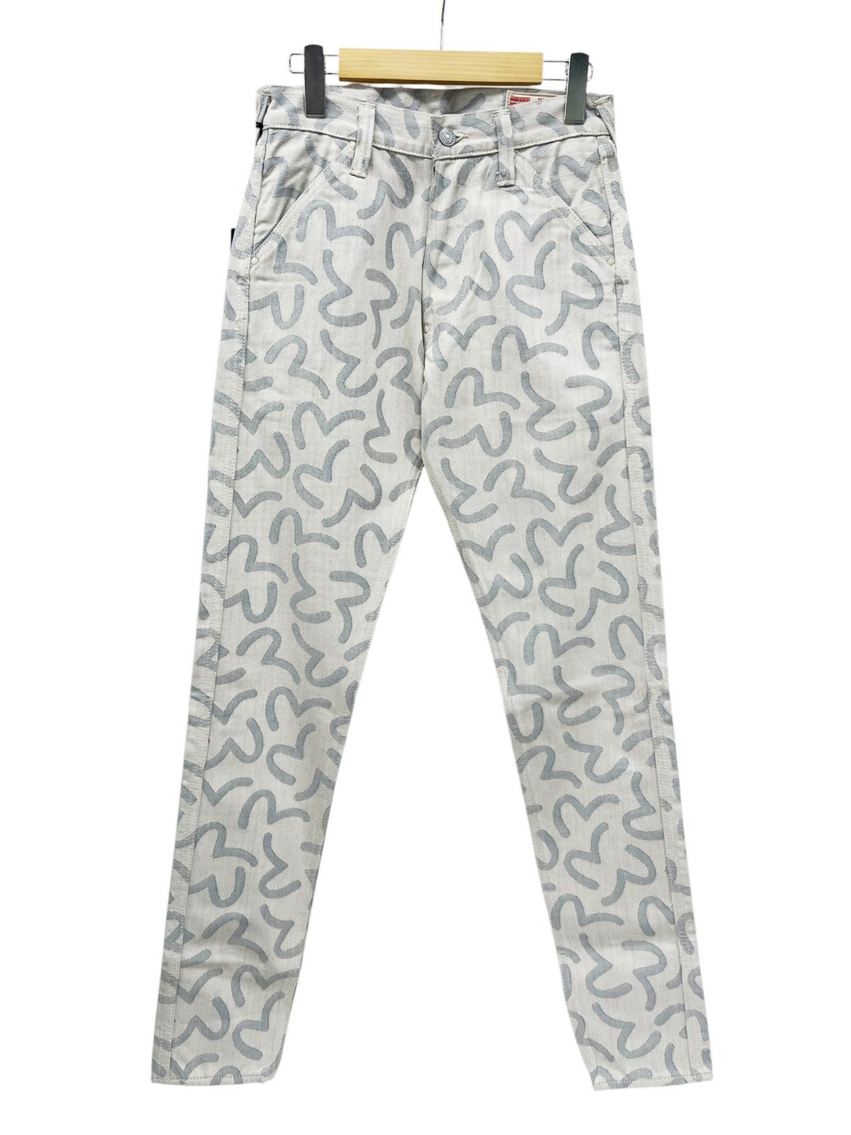 EVISU (エヴィス) LOT.5500 カモメ 総柄 ジャガード デニムパンツ 28