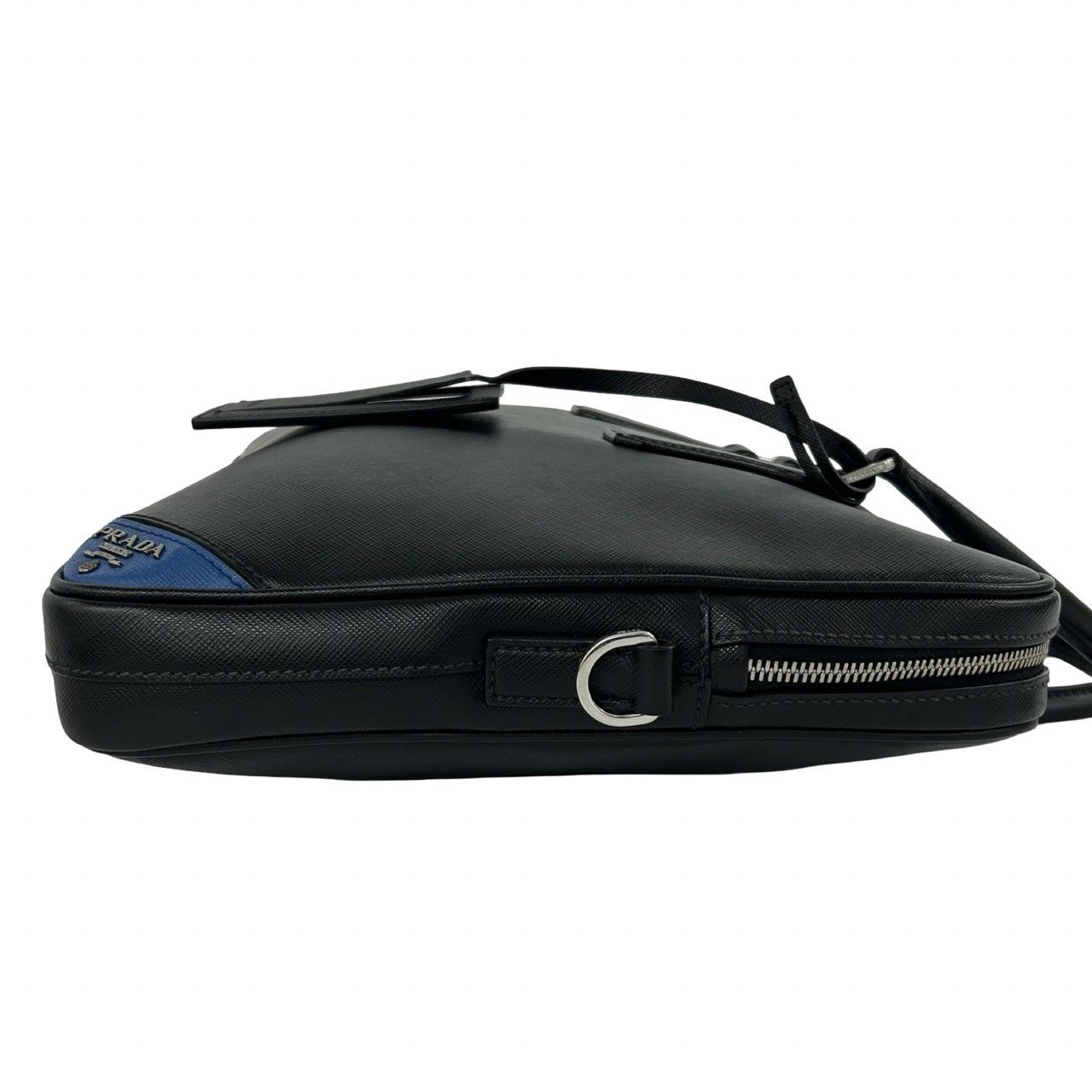 極 美品 希少品 PRADA プラダ ロゴ サフィアーノ レザー 本革 2way
