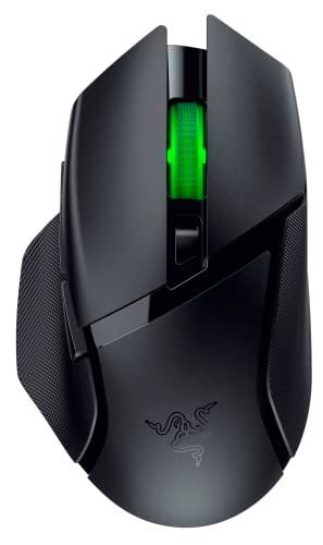 Razer Basilisk V3 X HyperSpeed ワイヤレスゲーミングマウス 超高速2.4GHz / Bluetooth接続 9ボタン RGBライティング対応 5G 18Kオプティカルセンサー 第2世代メカニカルスイッチ 単3電池1本で最大28yu