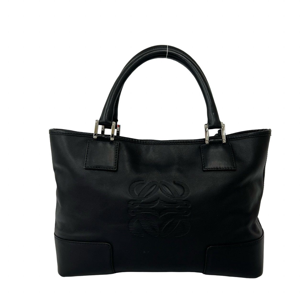 極 美品 希少品 鍵 カデナ付き LOEWE ロエベ アナグラム ロゴ レザー