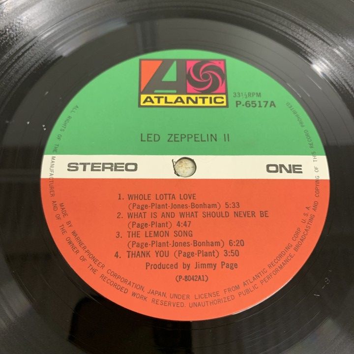 △01)【1点限り!】【帯付き】Led Zeppelin/Led Zeppelin II/レッド