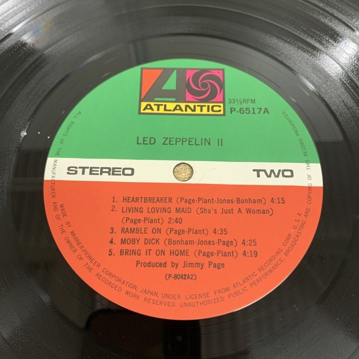 △01)【1点限り!】【帯付き】Led Zeppelin/Led Zeppelin II/レッド