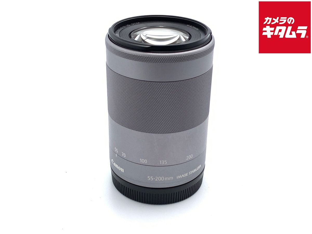 【中古】 【良品】 キヤノン EF-M55-200mm F4.5-6.3 IS STM シルバー