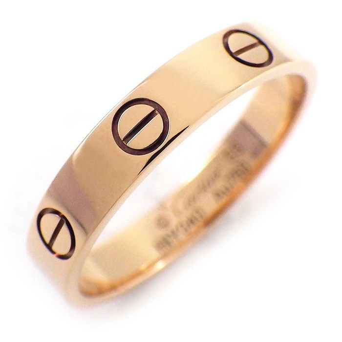 カルティエ Cartier リング ラブ スモールモデル SM B4085255 K18PG 14.5号 / #55 【中古】