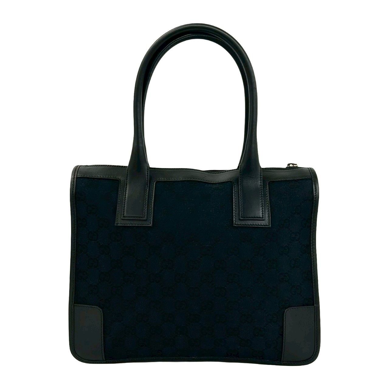 ほぼ未使用 希少品 GUCCI グッチ GG ロゴ 柄 レザー 本革 キャンバス