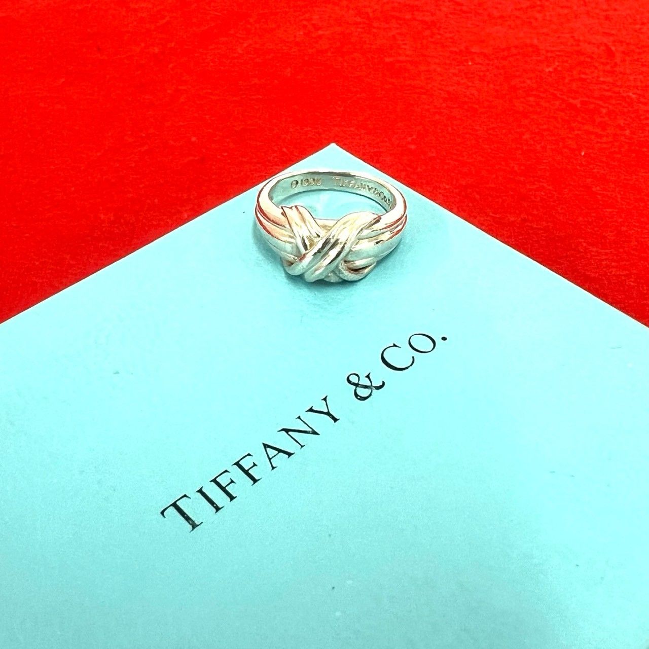 極 美品 TIFFANY&Co. ティファニー ヴィンテージ シグネチャークロス
