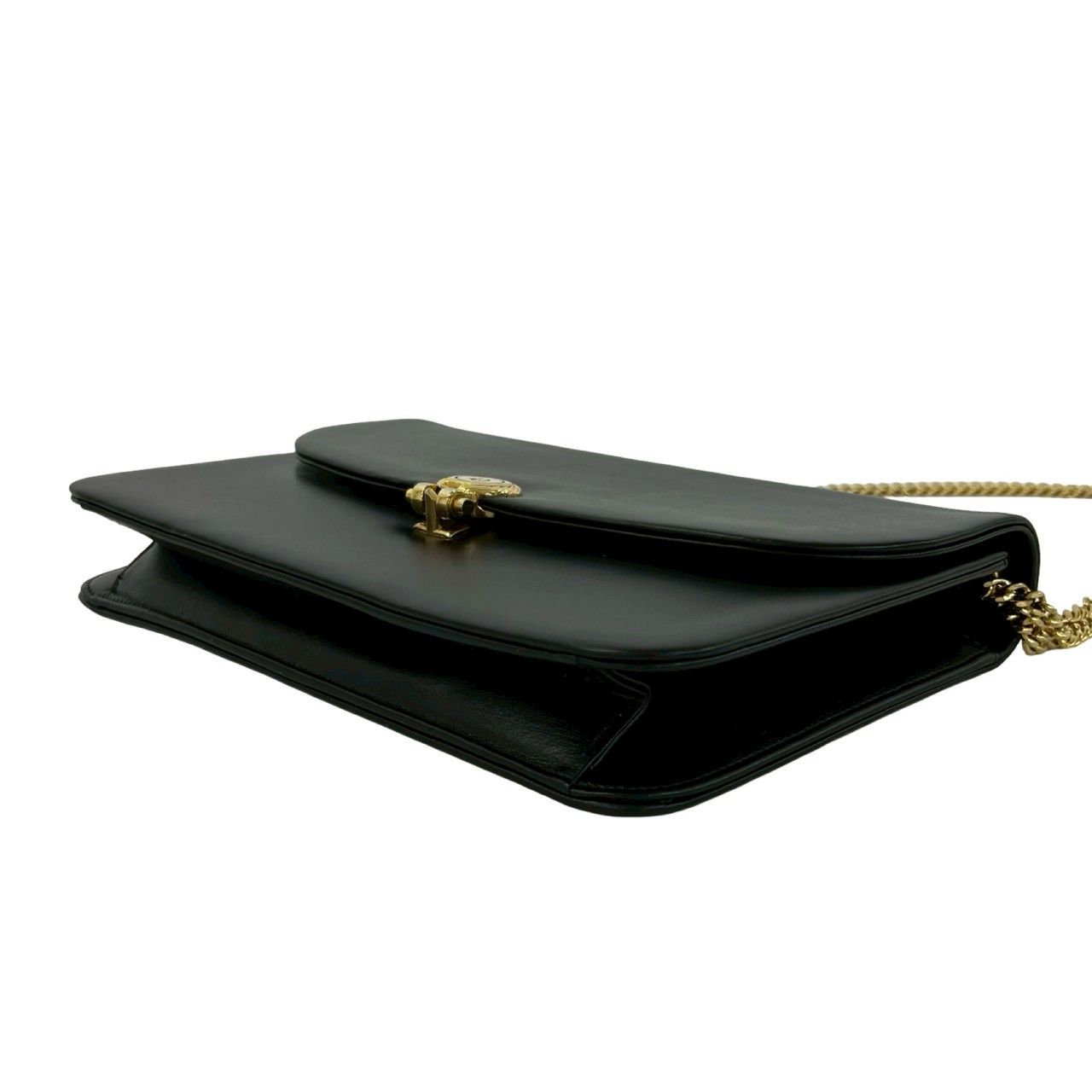 極 美品 Christian Dior ディオール ヴィンテージ ロゴ 金具 レザー 本