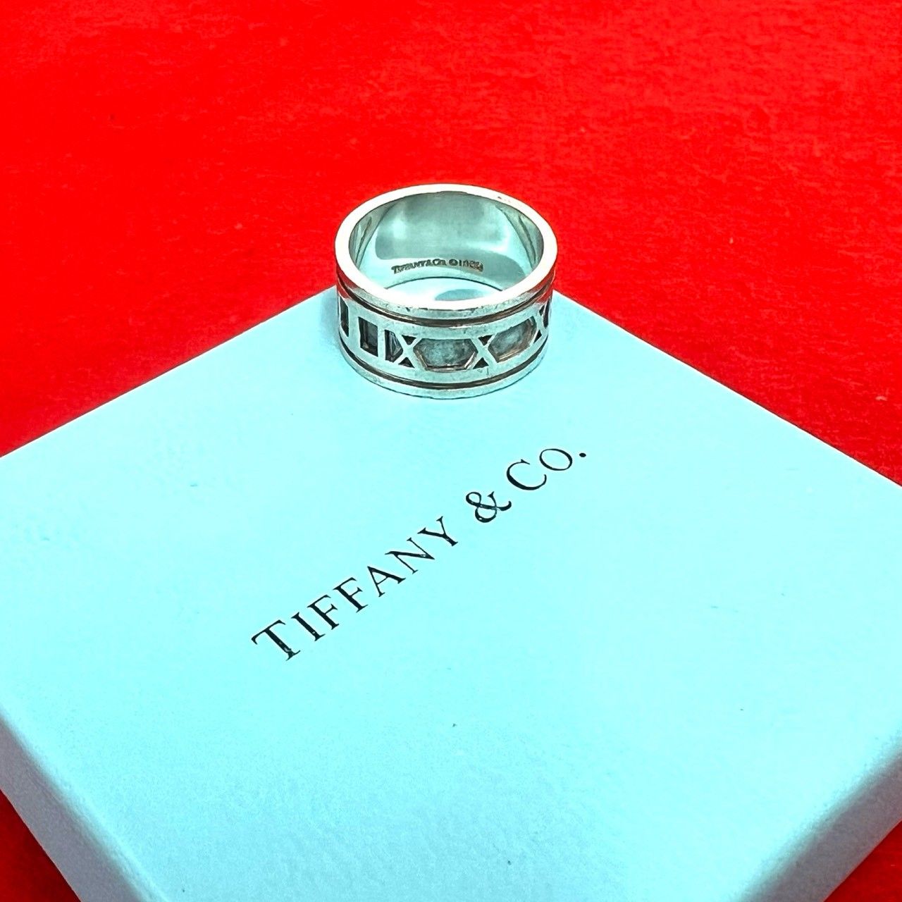 極 美品 TIFFANY&Co. ティファニー ヴィンテージ アトラス ワイド